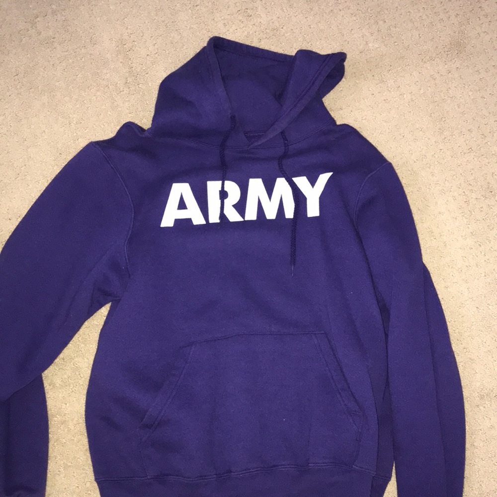 Purple army hoodie